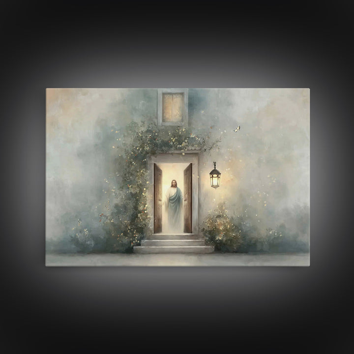 Radiant Invitation - Framed Canvas Print - Christian Art Canvas - Christian Wall Art - Jesus Painting - Minimalist Christian Art