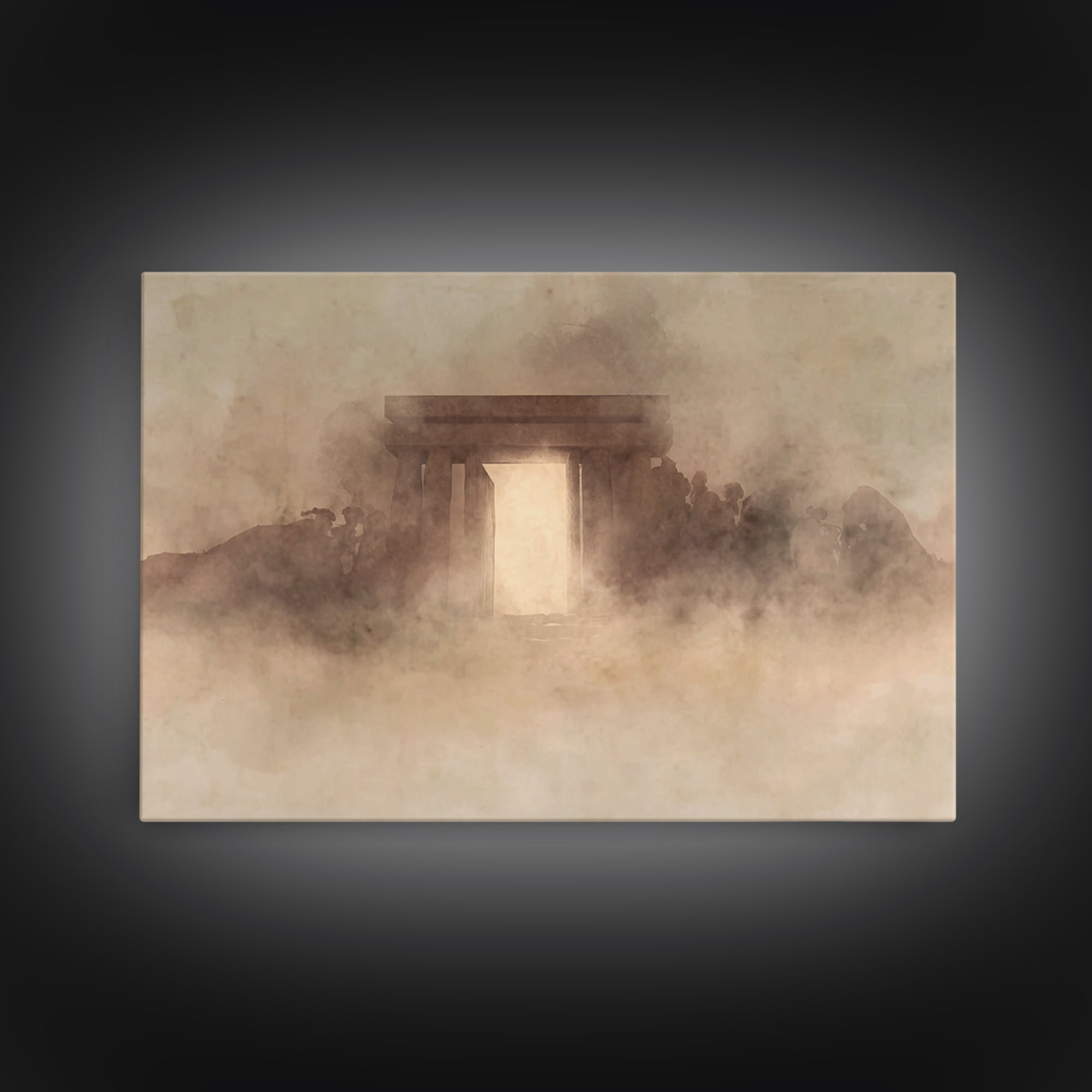 Sacred Dawn - Framed Canvas Print - Christian Wall Art - Jesus Painting - Christian Art Canvas - Christmas Art - Christian Decorations