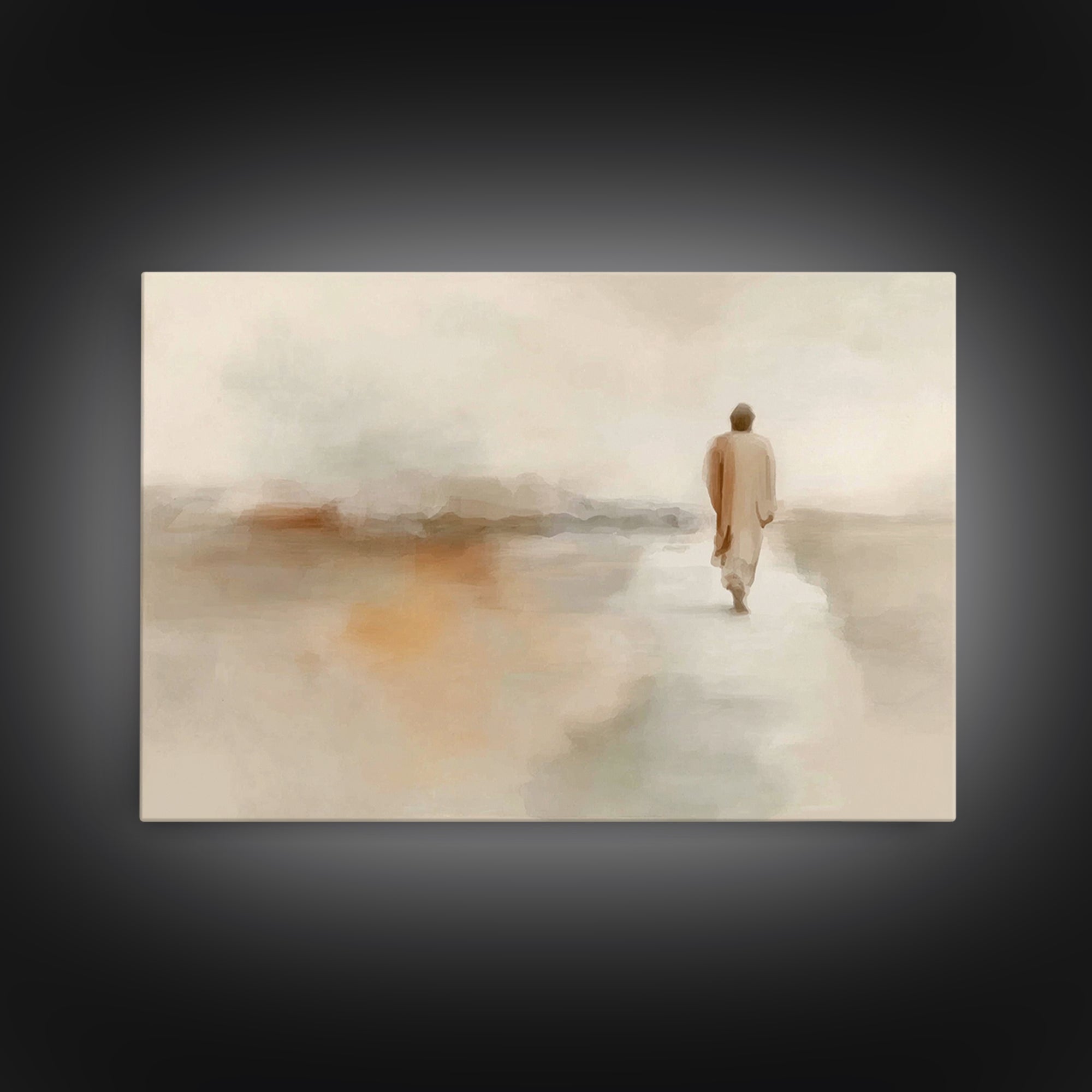 Desert Grace – Framed Canvas Print – Christian Art Canvas – Jesus Painting – Christian Wall Art – Modern Christian Art