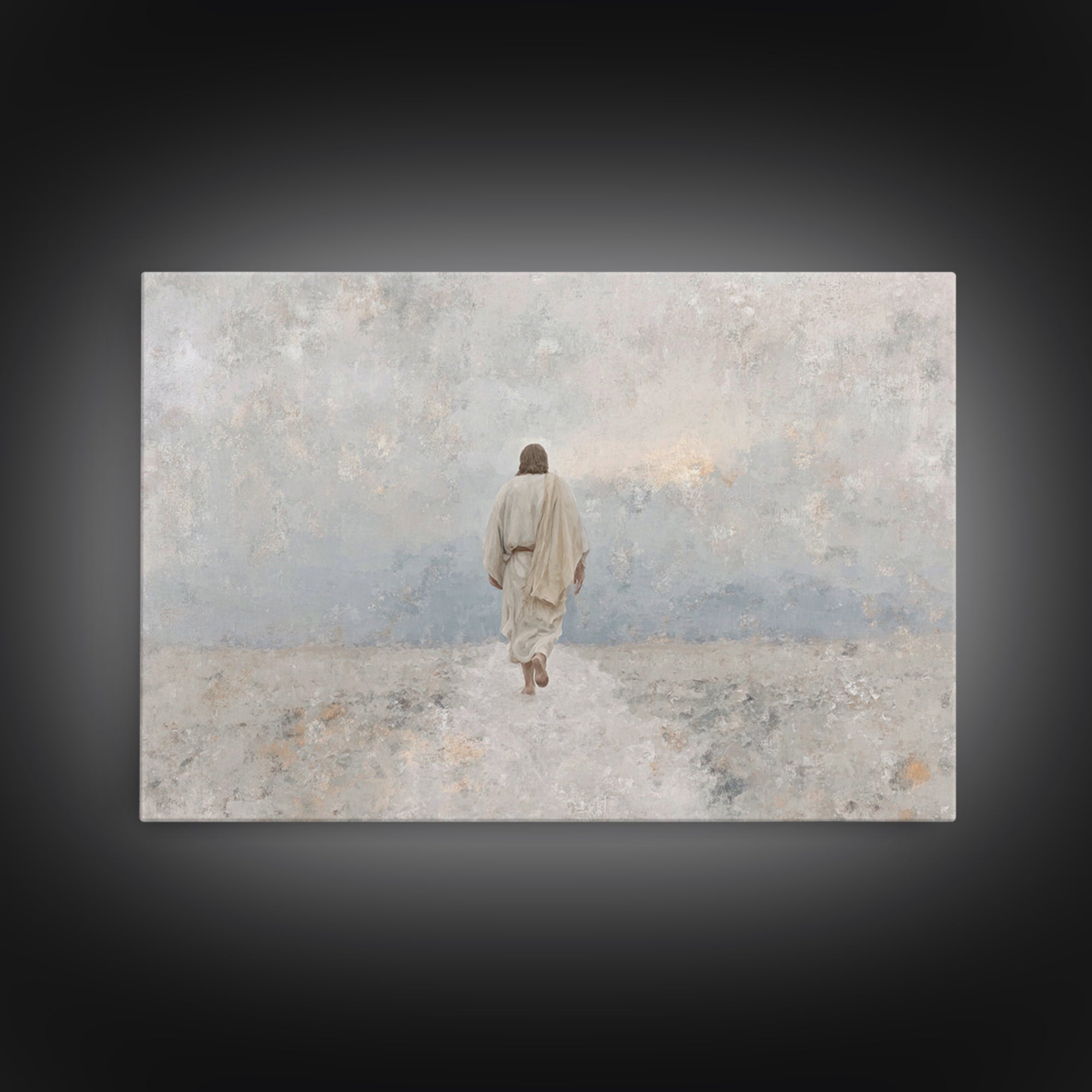 Heaven’s Horizon | Framed Canvas Print | Christian Wall Art | Jesus Painting | Christian Art Canvas | Unique Christian Art