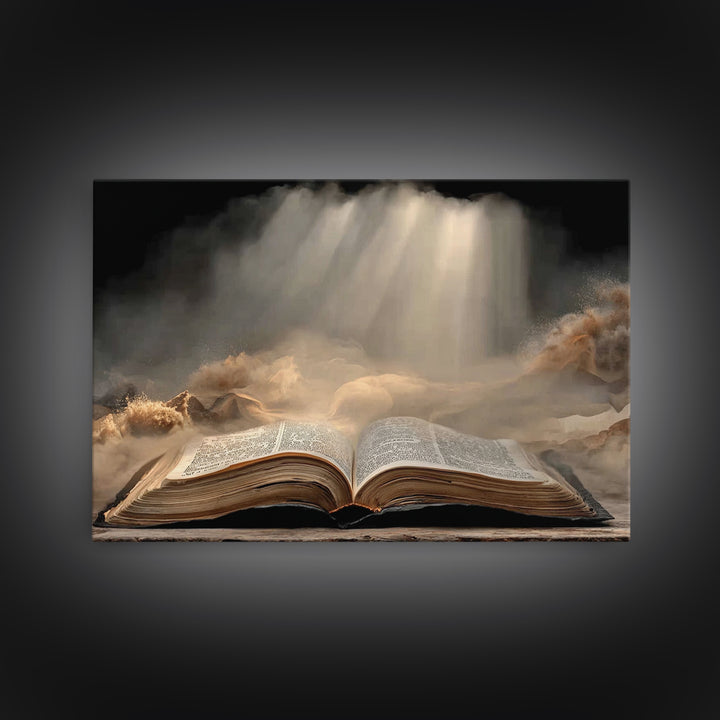 Night Of Wonder – Framed Canvas Print – Christian Wall Art – Christian Art Canvas – Christian Christmas Art – Jesus Painting – Christian De