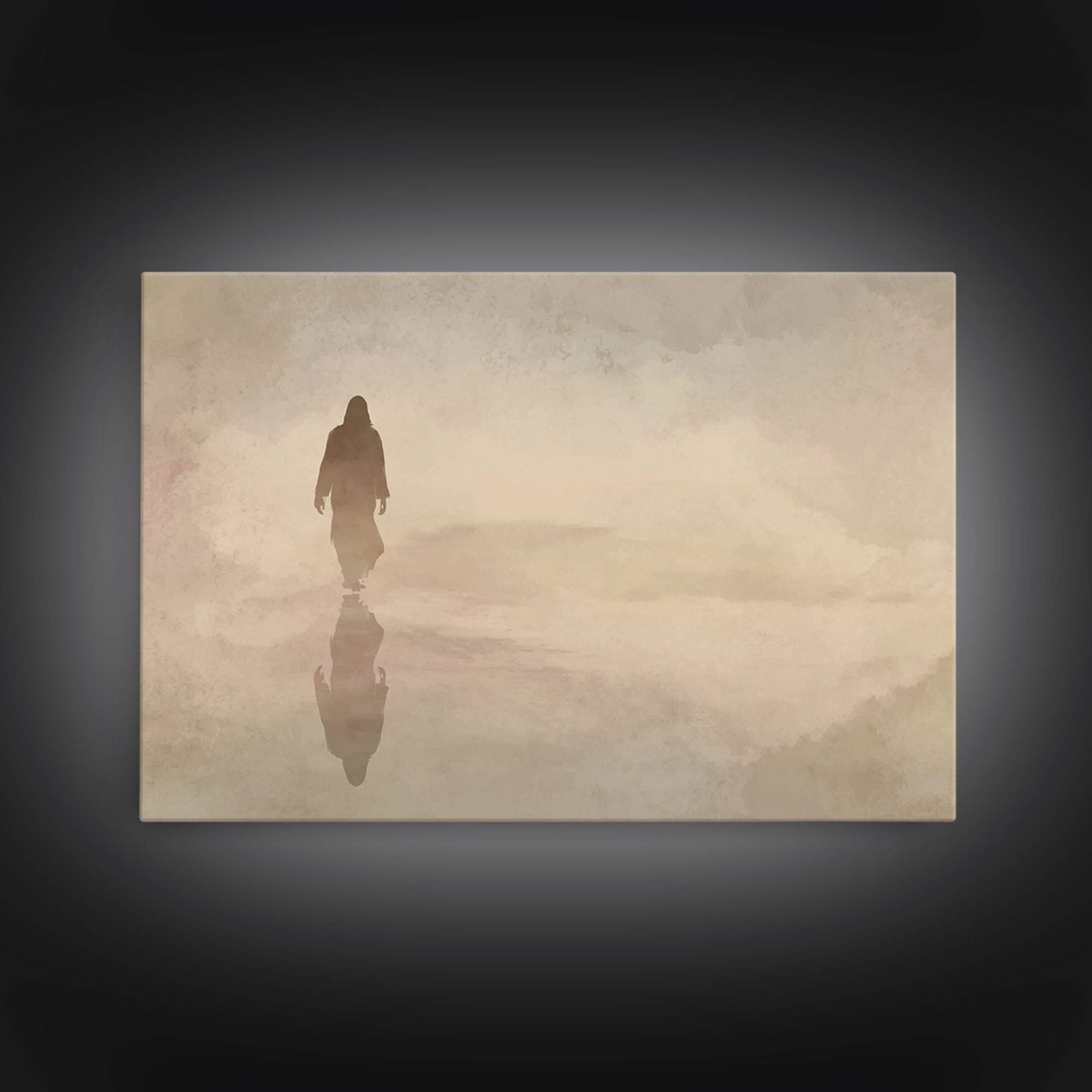 Path Of Mercy – Framed Canvas Print – Christian Wall Art – Jesus Painting – Christian Art Canvas – Moody Christian Art – Christian Decor Fo