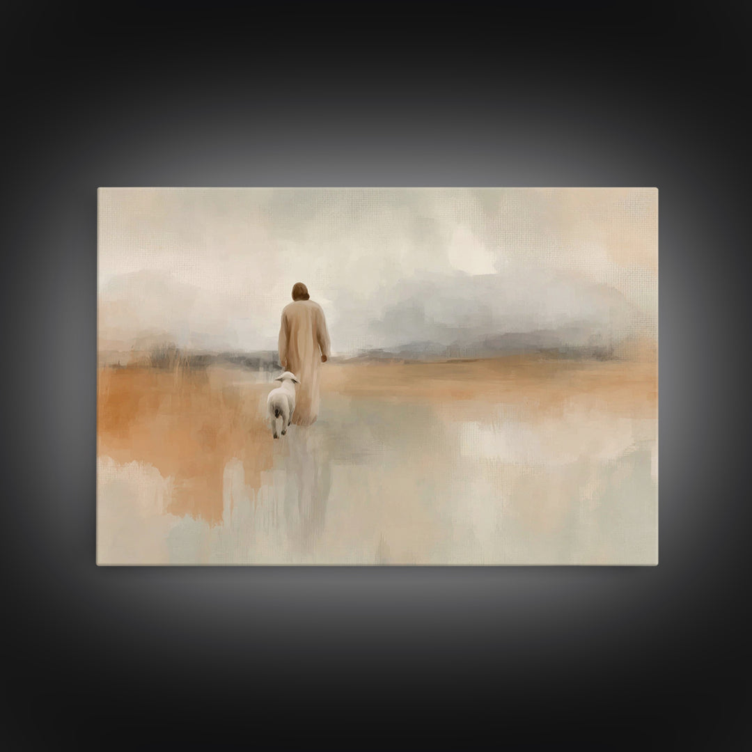 Cloudborne Mercy, Framed Canvas Print, Christian Art Canvas, Jesus Painting Canvas, Large Christian Painting, Christian Wall Art, Christian