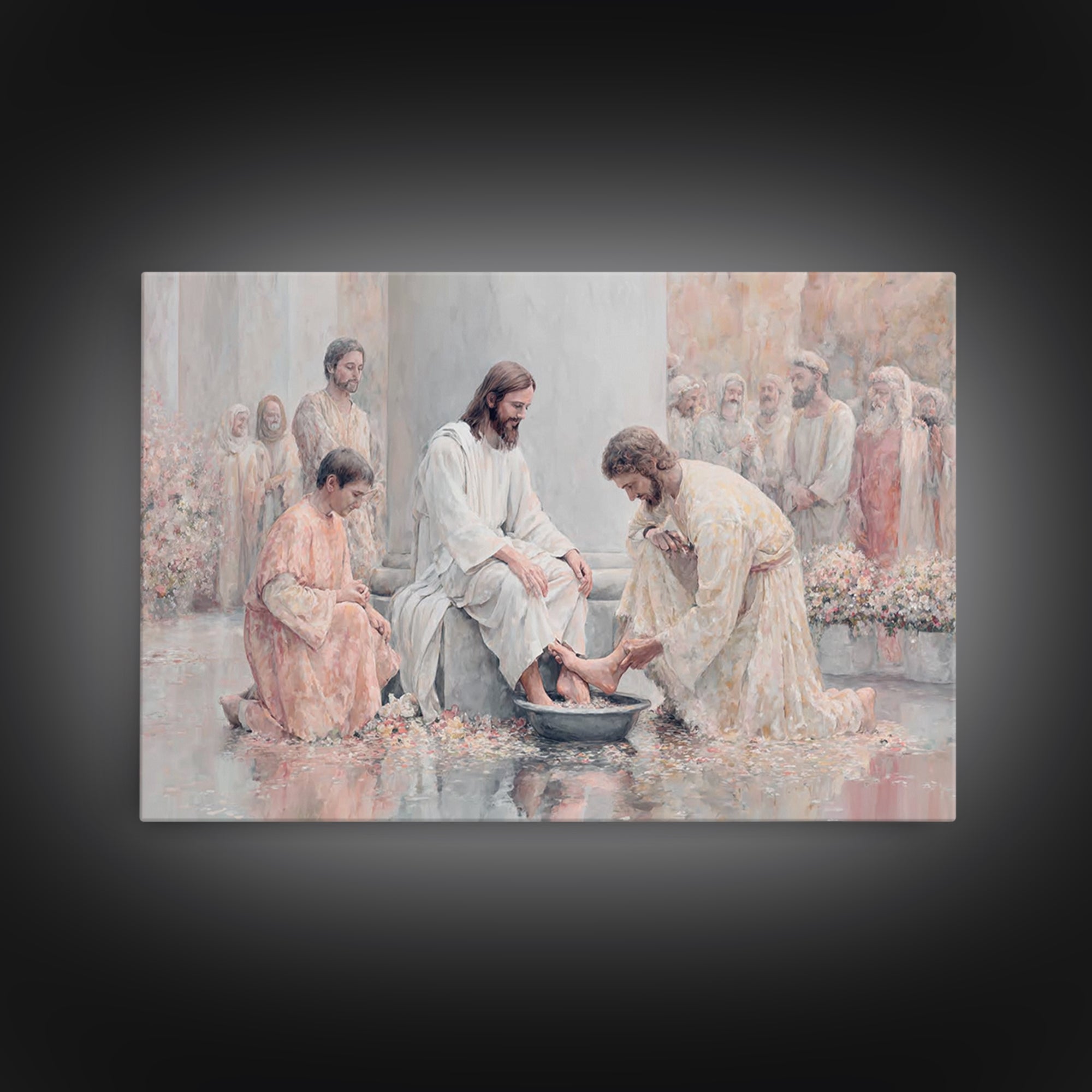 Servant Grace – Framed Canvas Print – Christian Wall Art – Christian Art Canvas – Jesus Painting – Christian Art Print – Christian Gift
