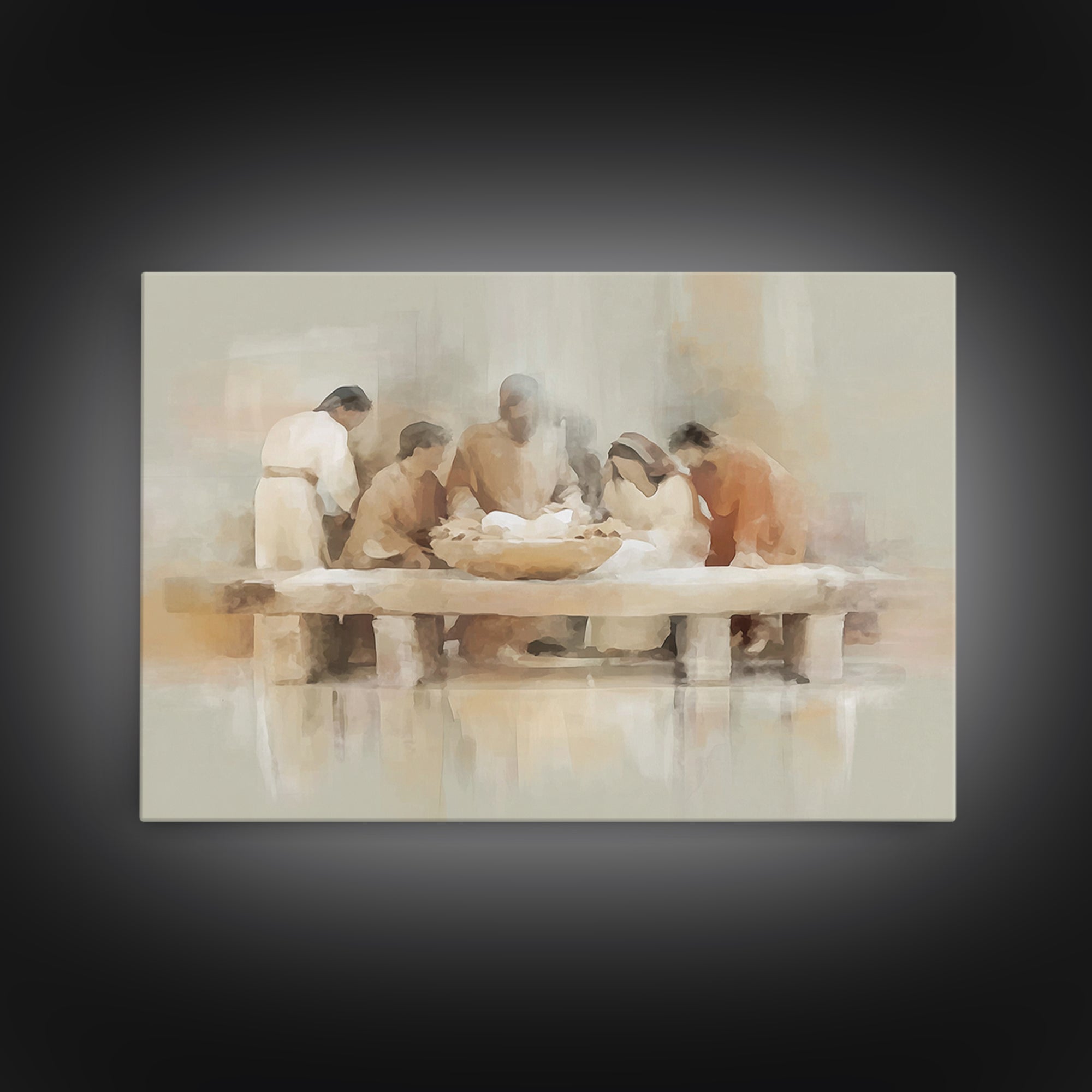 Gathering Of Grace – Framed Canvas Print – Christian Art Canvas – Christian Wall Art – Christian Art – Christian Gift Ideas – Modern Christ