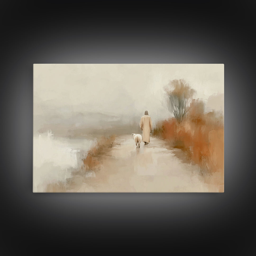 Everlasting Calm – Framed Canvas Print – Jesus Painting – Christian Art Canvas – Christmas Art – Christian Wall Art – Christian Decorations