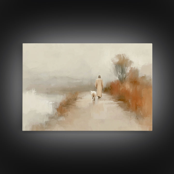 Everlasting Calm – Framed Canvas Print – Jesus Painting – Christian Art Canvas – Christmas Art – Christian Wall Art – Christian Decorations