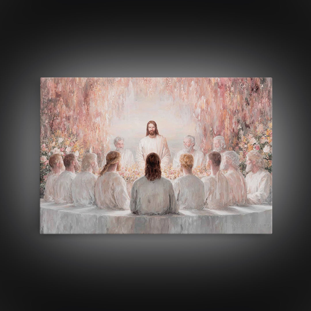 Garden Covenant – Framed Canvas Print – Christian Christmas Art – Jesus Art Print – Christian Wall Art – Unique Christian Art – Christian D