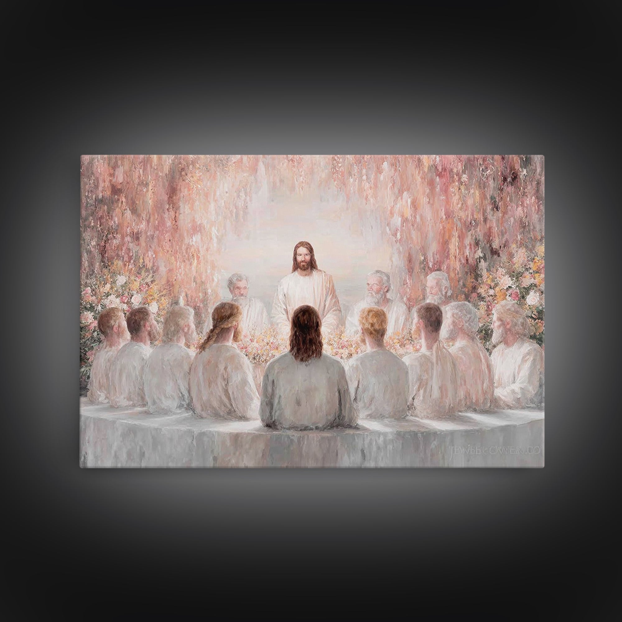 Garden Covenant – Framed Canvas Print – Christian Christmas Art – Jesus Art Print – Christian Wall Art – Unique Christian Art – Christian D