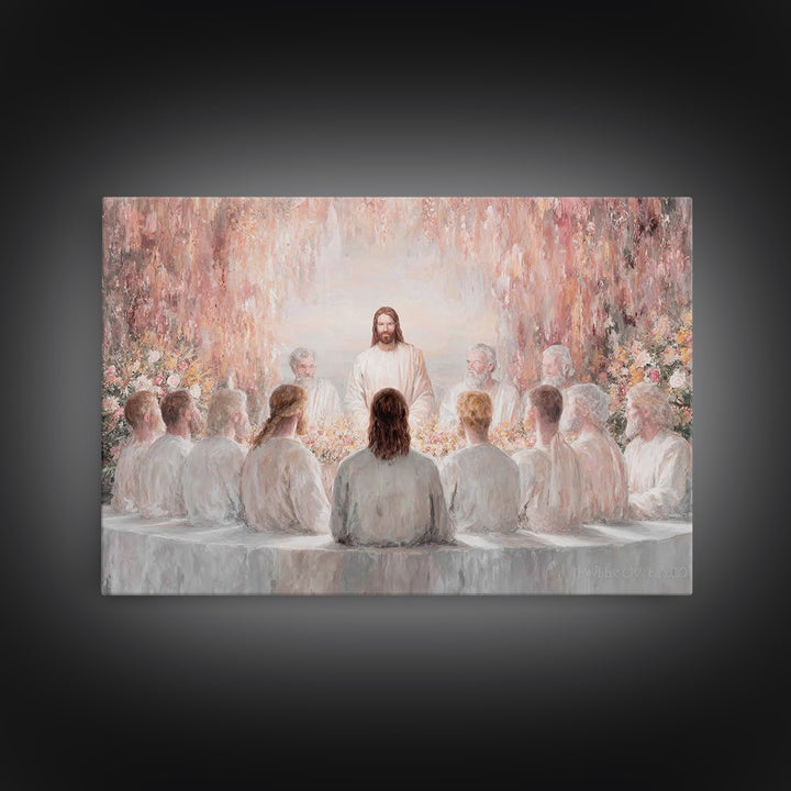 Garden Covenant – Framed Canvas Print – Christian Christmas Art – Jesus Art Print – Christian Wall Art – Unique Christian Art – Christian D