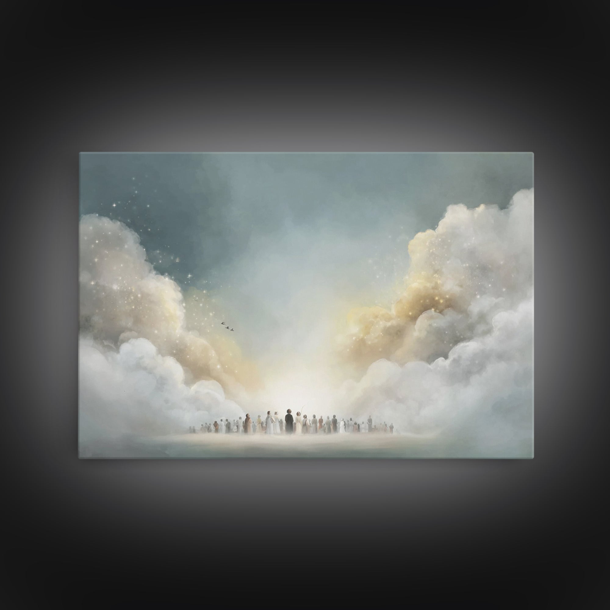 Garden Workshop – Framed Canvas Print – Christian Art Canvas – Jesus Painting – Christian Wall Art – Unique Christian Art – Christian Gift