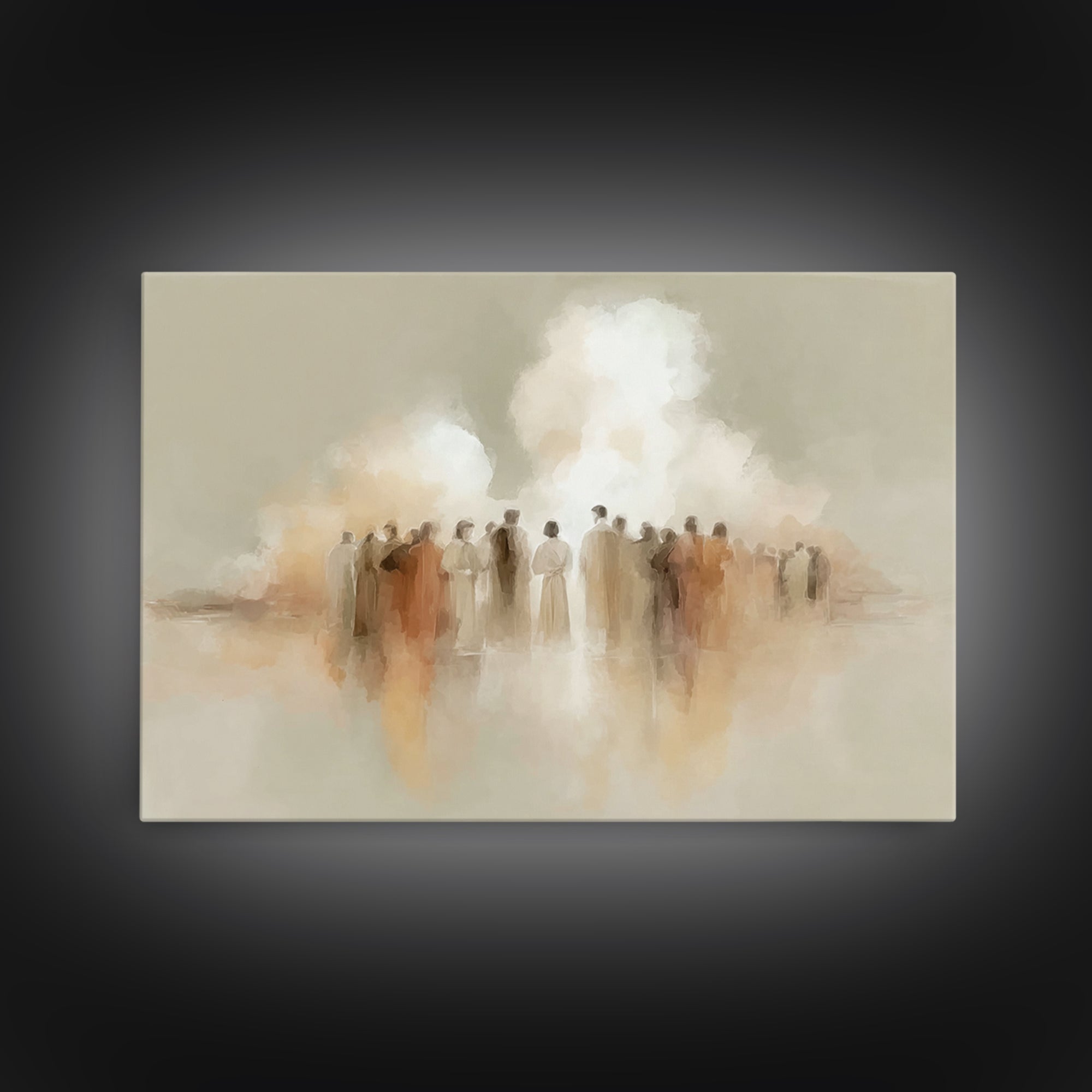 Cloud Gathering – Framed Canvas Print – Christian Art Canvas – Christian Paintings – Christian Wall Art – Subtle Christian Art – Christian