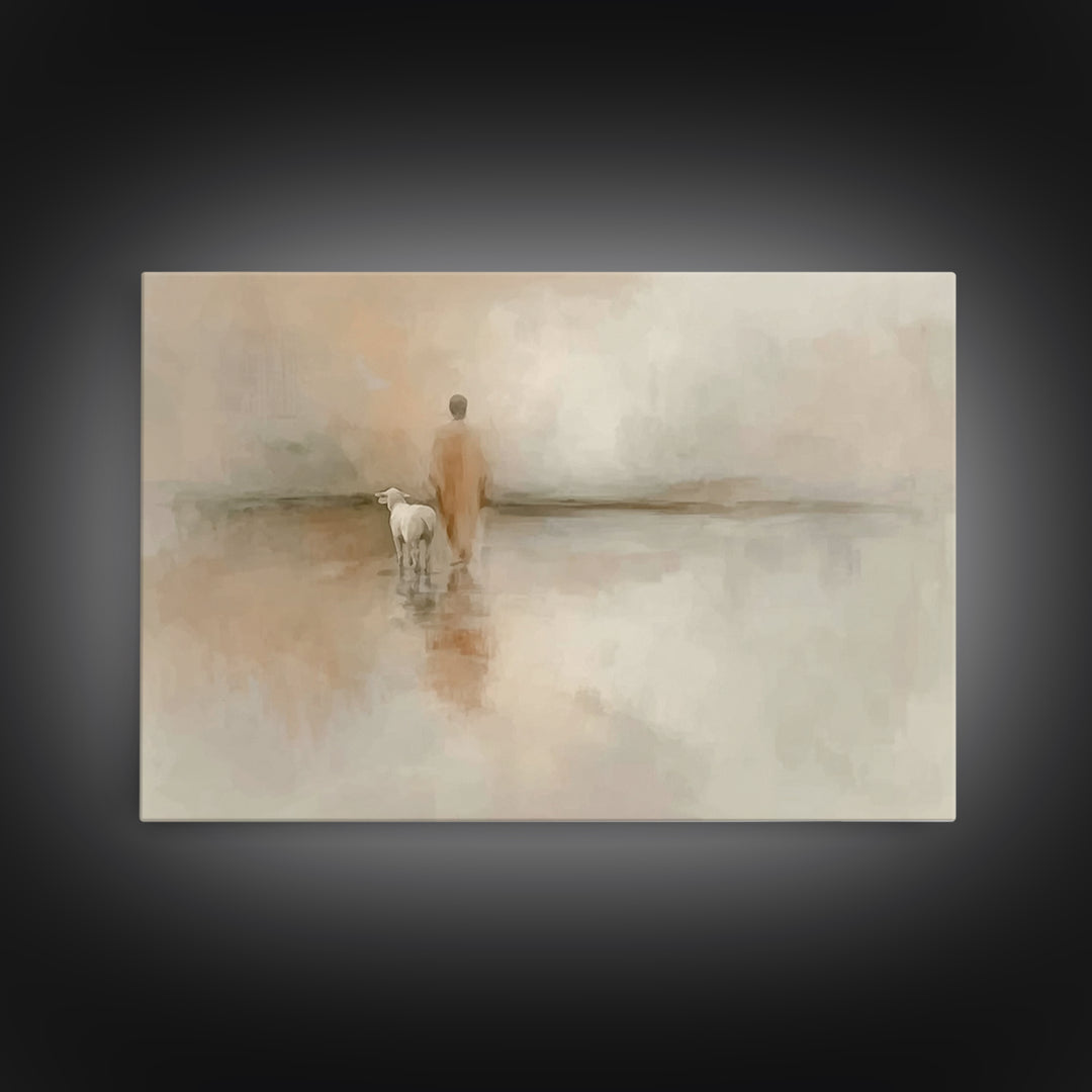 Guided Path – Framed Canvas Print – Christian Art Canvas – Christian Wall Art – Christian Painting – Subtle Christian Art – Christian Decor