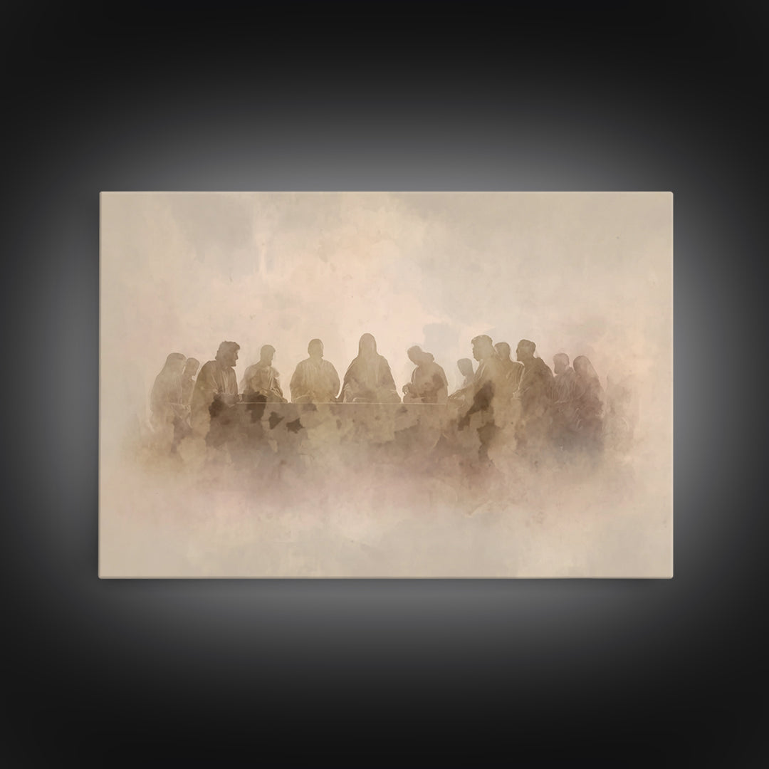 Sacred Fellowship – Framed Canvas Print – Christian Wall Art – Christian Art Canvas – Jesus Painting – Christian Decor – Christian Art – Mo