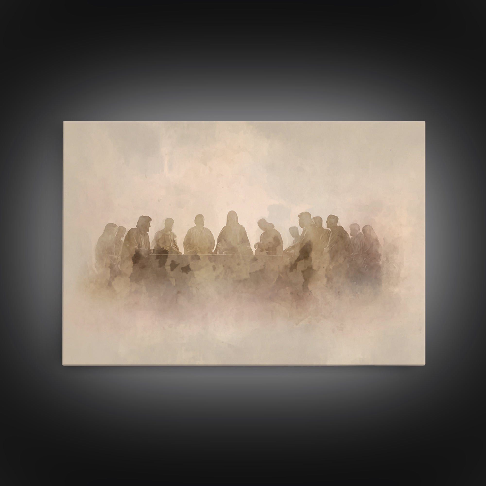 Sacred Fellowship – Framed Canvas Print – Christian Wall Art – Christian Art Canvas – Jesus Painting – Christian Decor – Christian Art – Mo