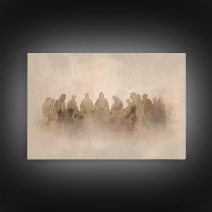 Sacred Fellowship – Framed Canvas Print – Christian Wall Art – Christian Art Canvas – Jesus Painting – Christian Decor – Christian Art – Mo