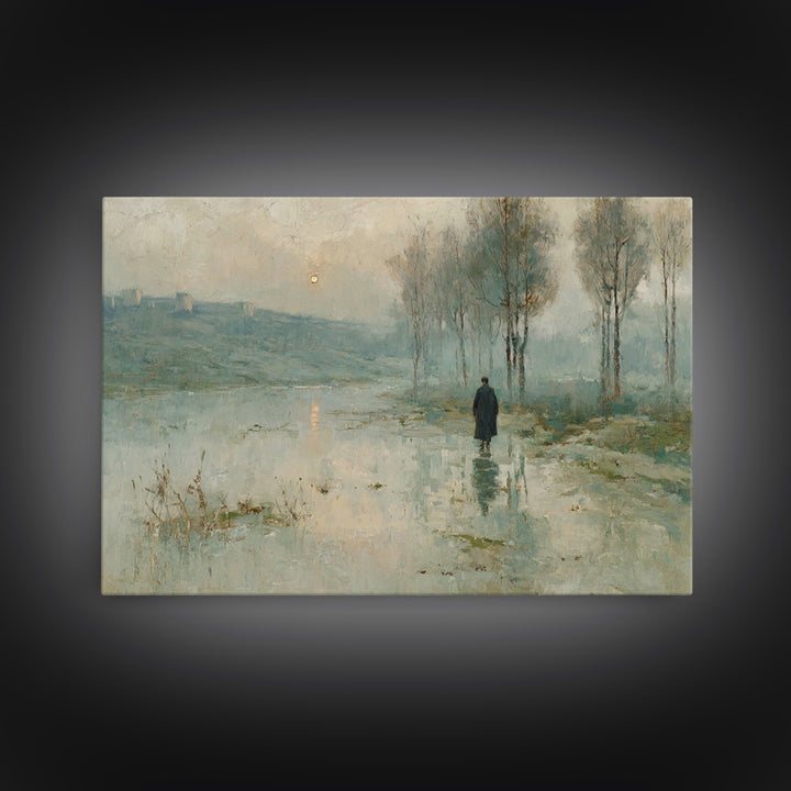 Valley Of Light – Framed Canvas Print – Christian Art Canvas – Christian Wall Art – Moody Christian Art – Christian Art Print – Modern Chri