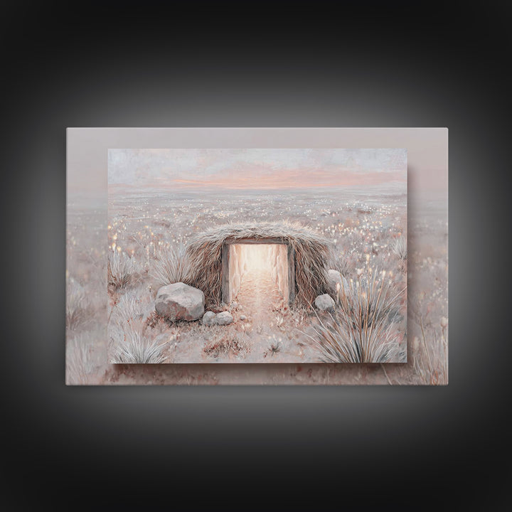 Heaven’s Doorway – Framed Canvas Print – Christian Wall Art – Christian Art Canvas – Christian Christmas Art – Christmas Art Prints – Chris