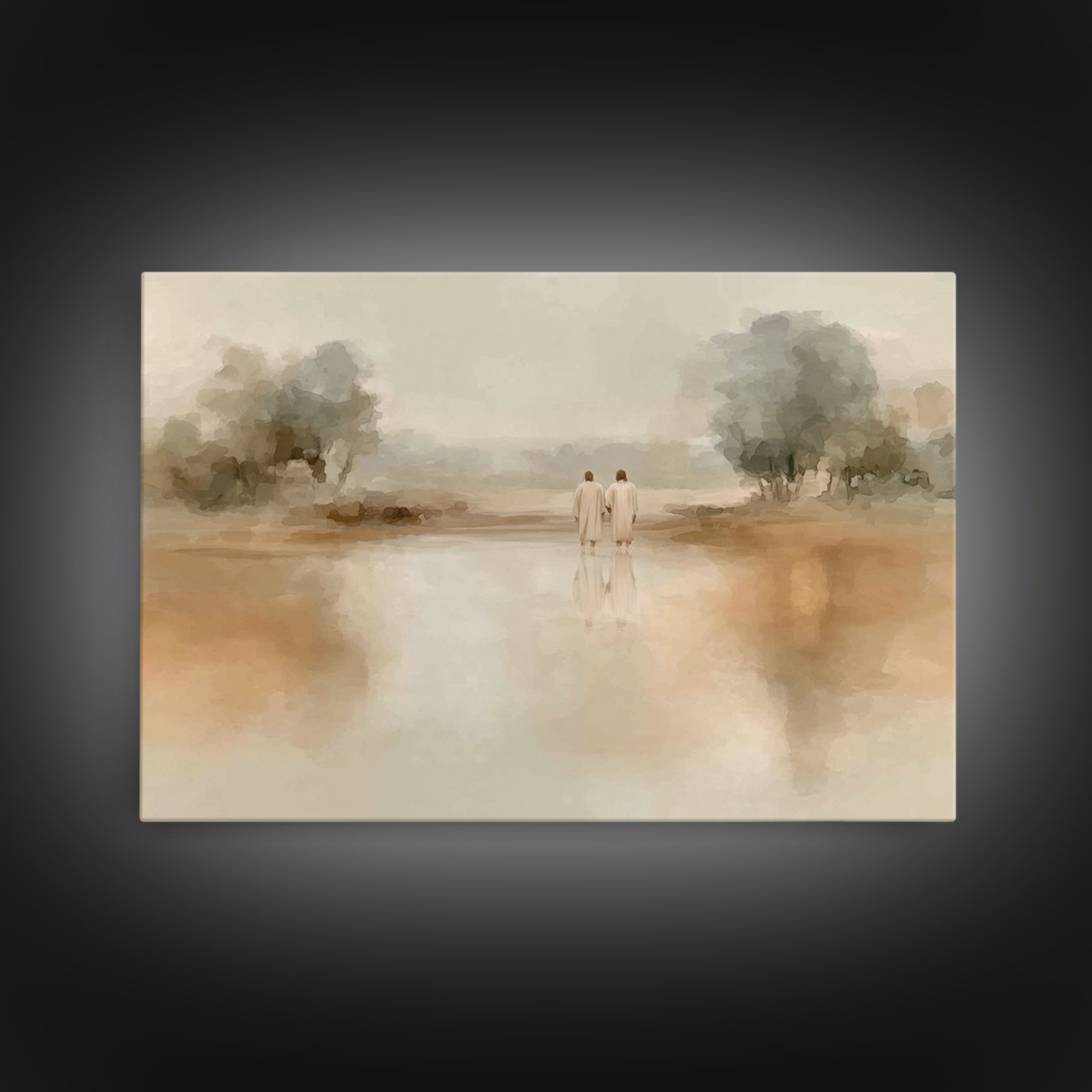 Walk Of Grace – Framed Canvas Print – Christian Art Canvas – Jesus Painting – Christian Wall Art – Subtle Christian Art – Christian Decorat