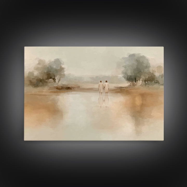 Walk Of Grace – Framed Canvas Print – Christian Art Canvas – Jesus Painting – Christian Wall Art – Subtle Christian Art – Christian Decorat