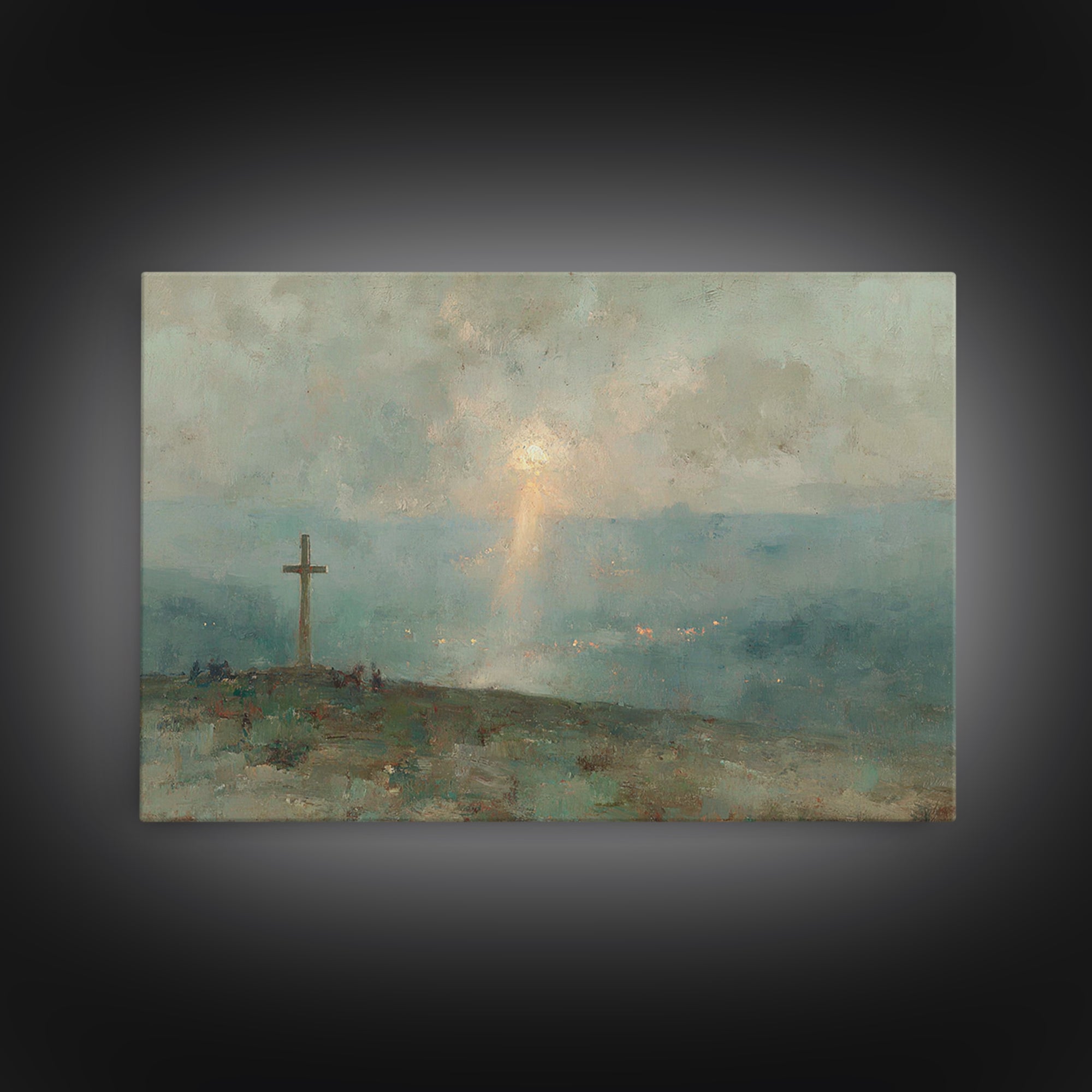 Twofold Grace – Framed Canvas Print – Jesus Painting – Christian Art Canvas – Modern Christian Art – Christian Wall Art – Christian Gift Id