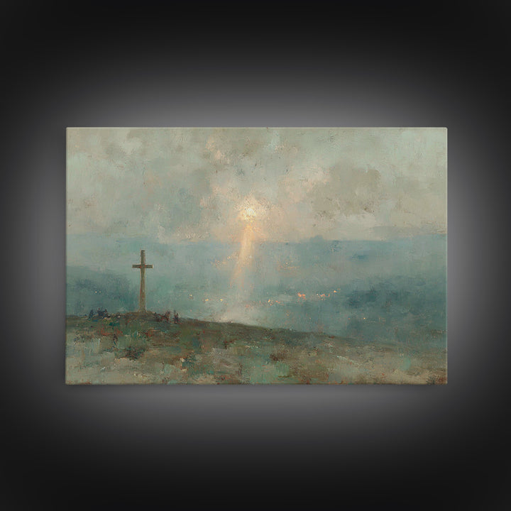 Twofold Grace – Framed Canvas Print – Jesus Painting – Christian Art Canvas – Modern Christian Art – Christian Wall Art – Christian Gift Id