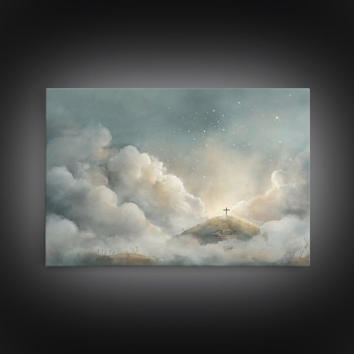Heavenbound Promise – Framed Canvas Print – Christian Wall Art – Christian Art Canvas – Large Christian Art – Subtle Christian Art – Christ