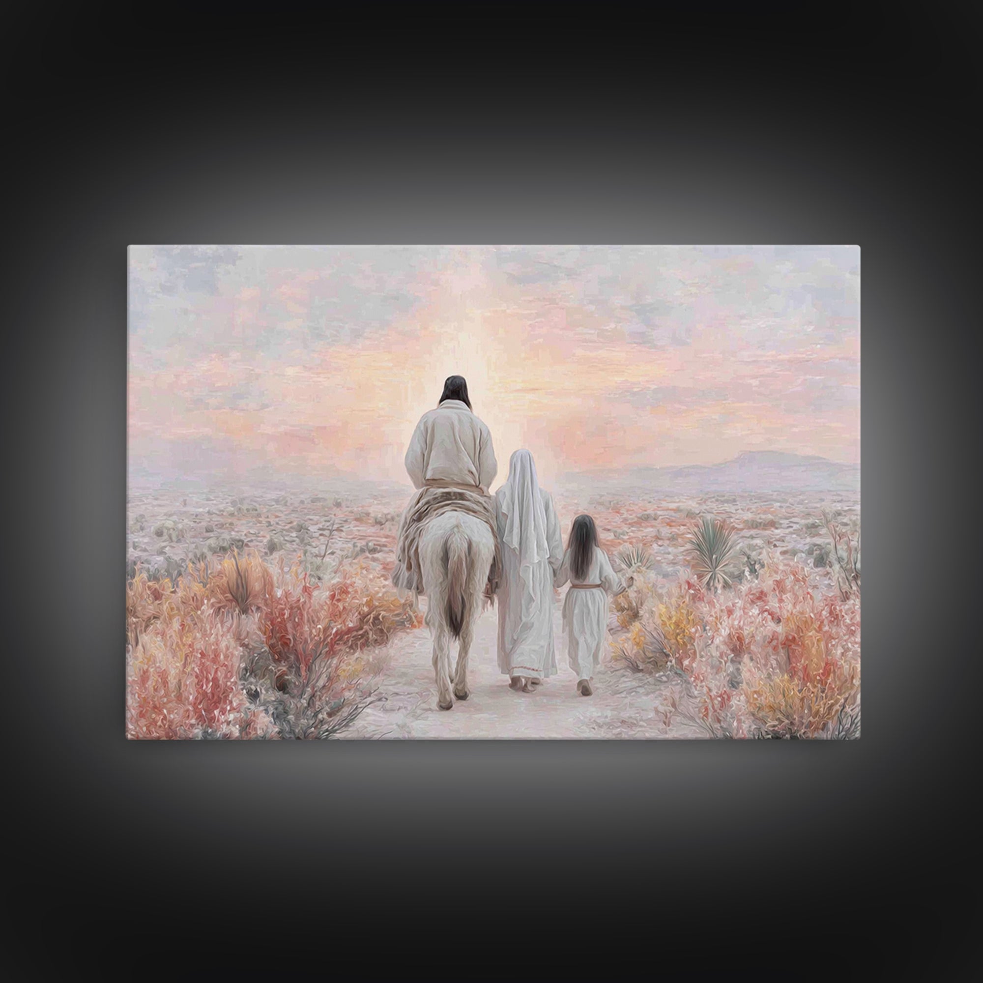 Walk Of Faith – Framed Canvas Print – Christian Art Canvas – Christian Wall Art – Modern Christian Art – Christian Gift Ideas