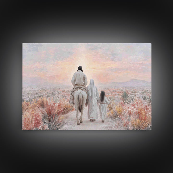 Walk Of Faith – Framed Canvas Print – Christian Art Canvas – Christian Wall Art – Modern Christian Art – Christian Gift Ideas