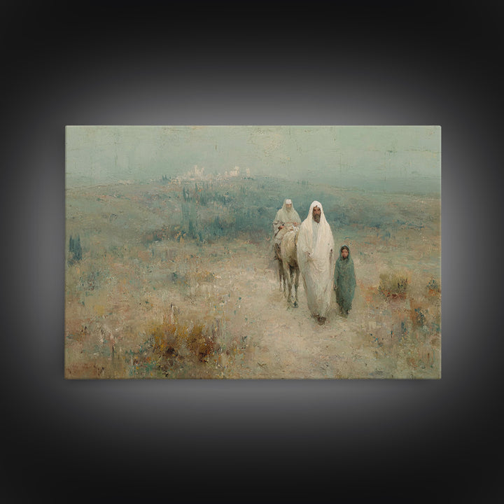 Journey Of Faith | Framed Canvas Print | Christian Art | Christian Art Canvas | Christian Wall Art | Christmas Art Prints | Jesus Painting