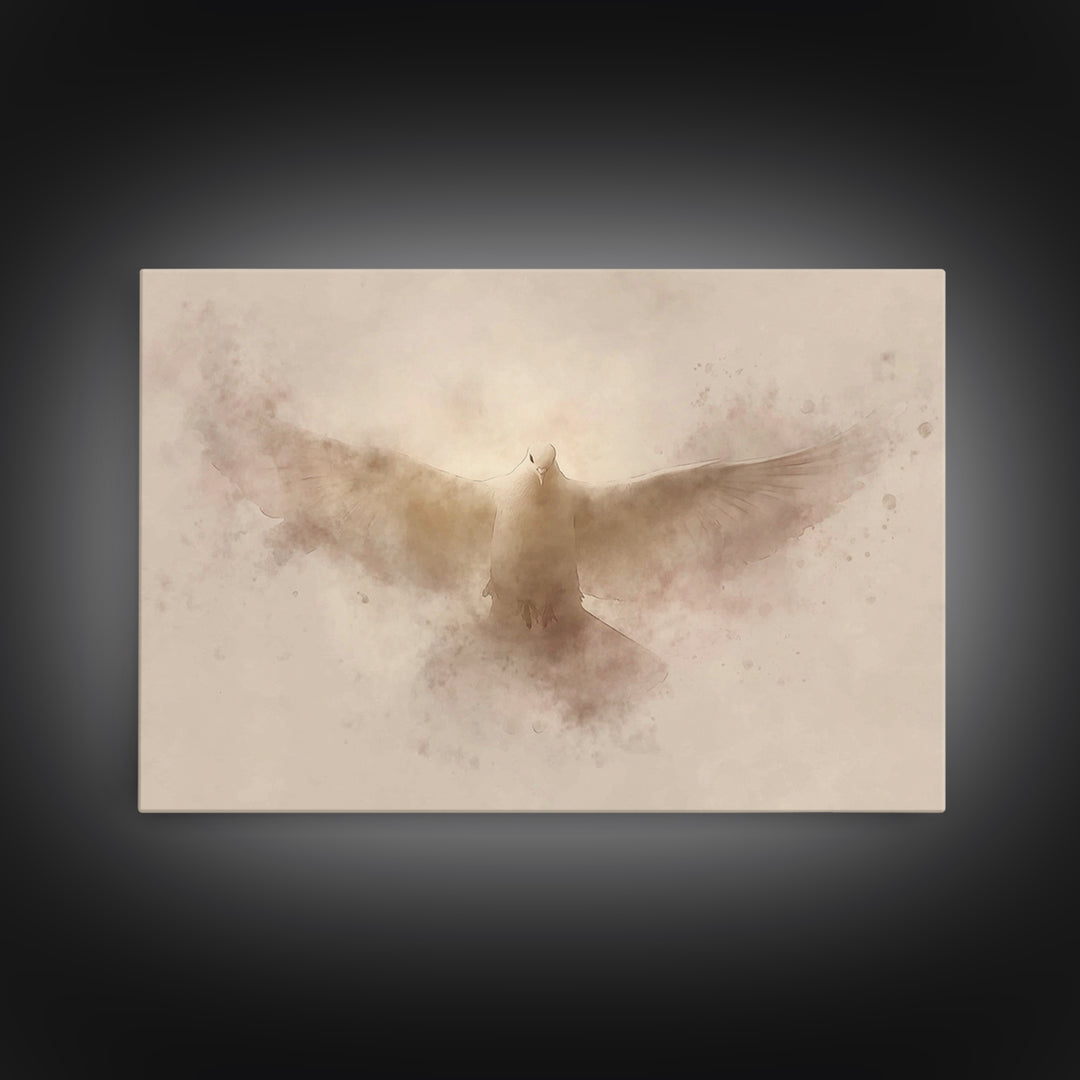 Holy Presence – Framed Canvas Print – Christian Art Canvas – Christian Wall Art – Subtle Christian Art – Christian Christmas Art – Jesus Pa