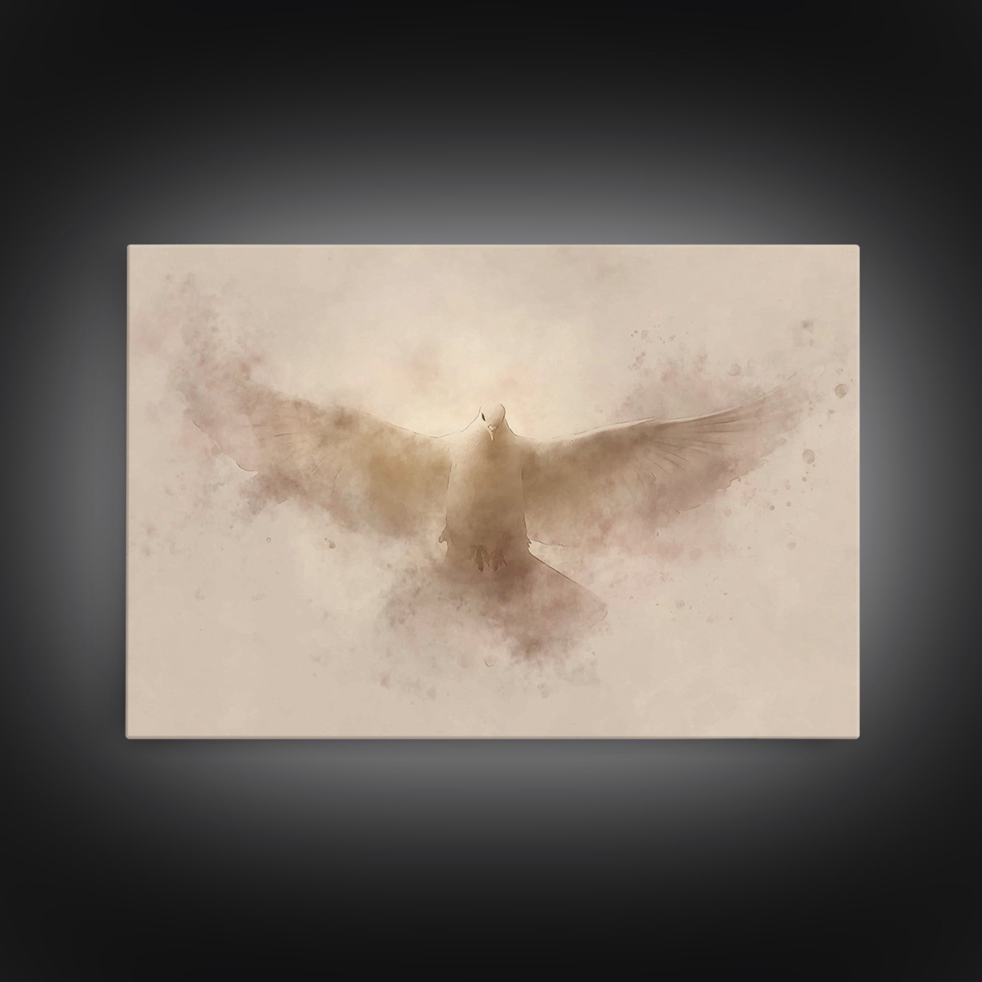 Holy Presence – Framed Canvas Print – Christian Art Canvas – Christian Wall Art – Subtle Christian Art – Christian Christmas Art – Jesus Pa