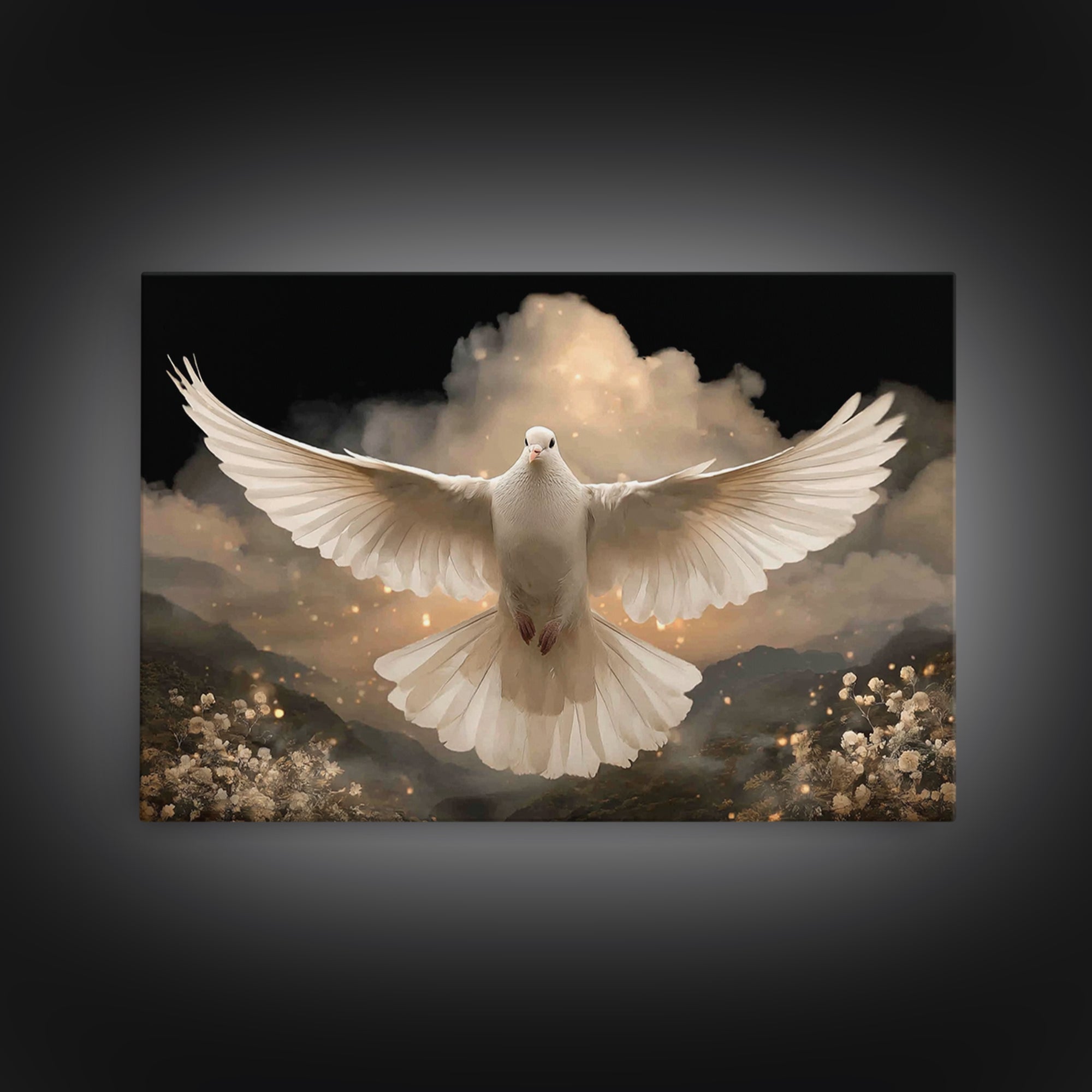 Light Of Hope – Framed Canvas Print – Christian Art – Christian Wall Art – Christian Art Canvas – Christmas Art Prints – Christian Christma