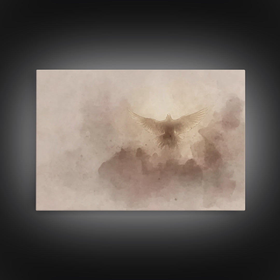 Spirit Of Dawn – Framed Canvas Print – Christian Wall Art – Christian Art Canvas – Christian Art – Christmas Art – Christian Decor