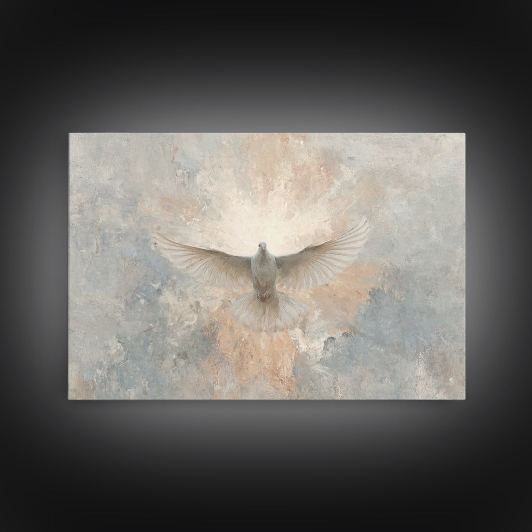 Heavenly Promise | Framed Canvas Print | Christian Art Canvas | Christian Wall Art | Christian Painting | Christmas Art | Christian Gift