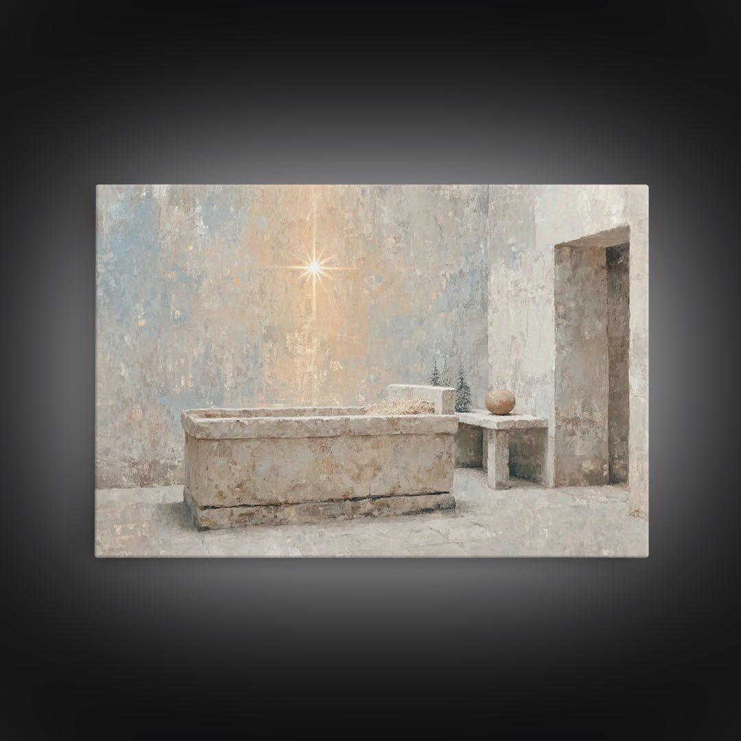 Renewed Journey | Framed Canvas Print | Christian Wall Art | Christian Art Canvas | Jesus Painting | Vintage Christian Art | Christian Art