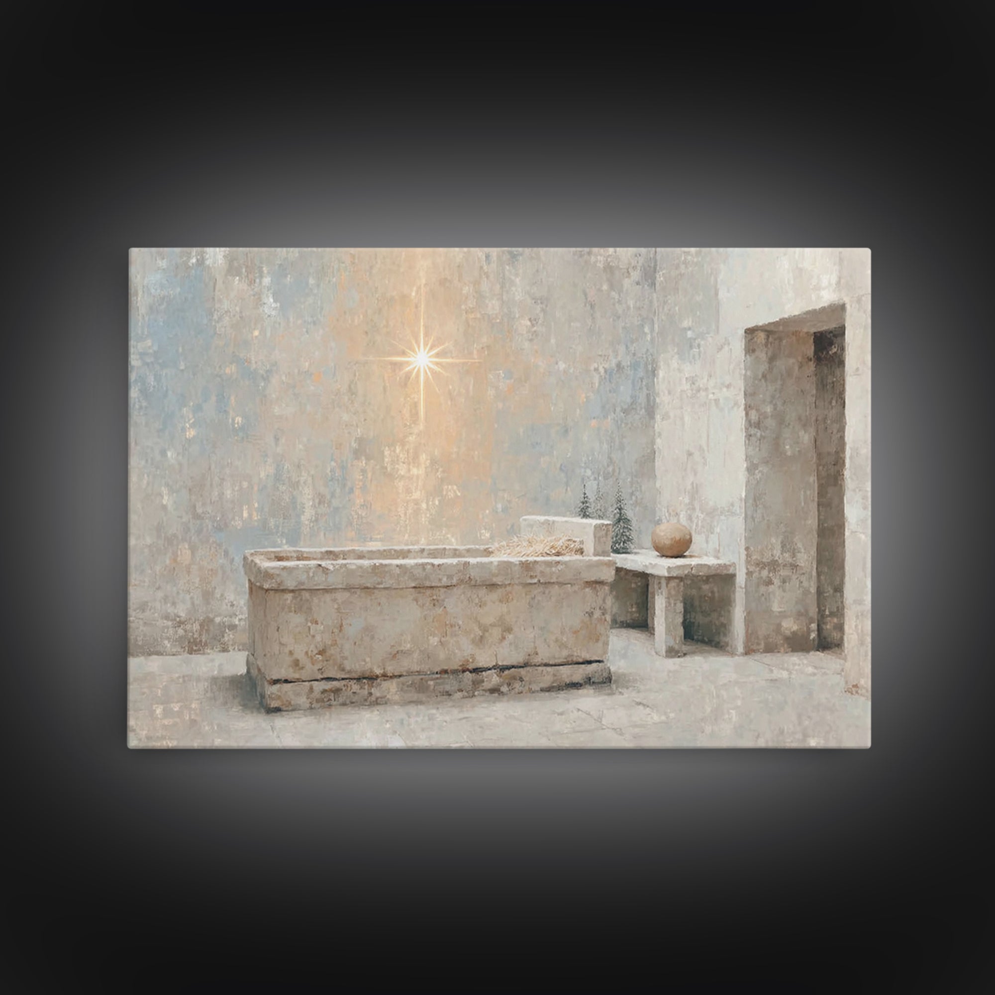 Renewed Journey | Framed Canvas Print | Christian Wall Art | Christian Art Canvas | Jesus Painting | Vintage Christian Art | Christian Art