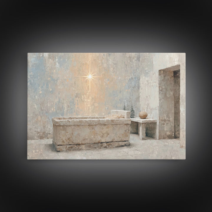 Renewed Journey | Framed Canvas Print | Christian Wall Art | Christian Art Canvas | Jesus Painting | Vintage Christian Art | Christian Art