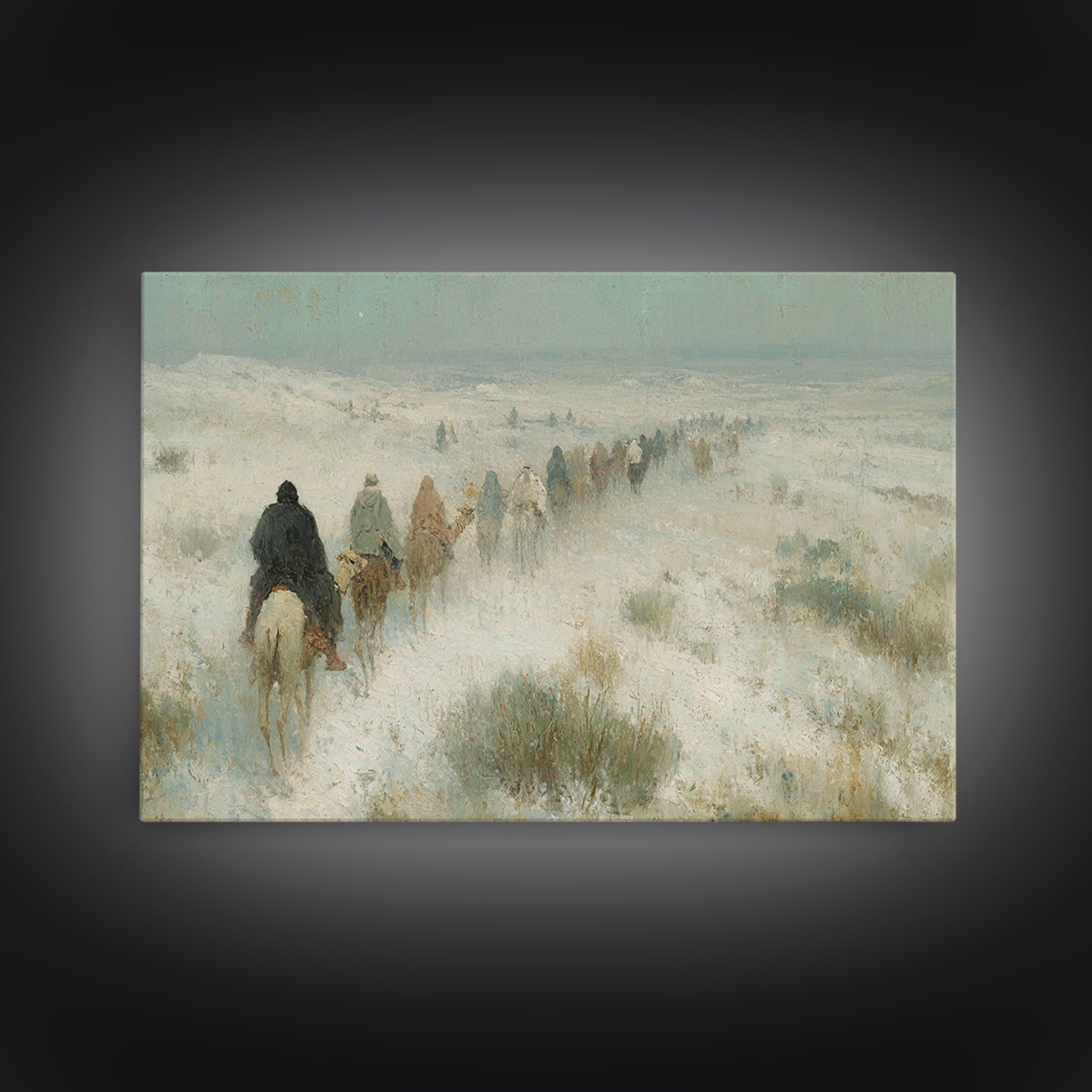 Messiah’s Star | Framed Canvas Print | Christian Christmas Art | Christian Art Painting | Jesus Painting | Christmas Wall Art | Christian A