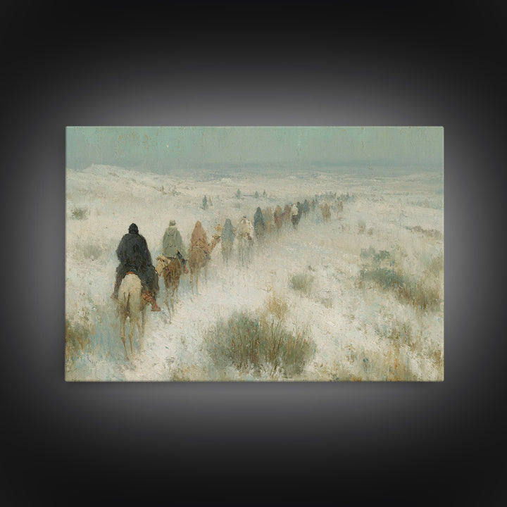 Messiah’s Star | Framed Canvas Print | Christian Christmas Art | Christian Art Painting | Jesus Painting | Christmas Wall Art | Christian A