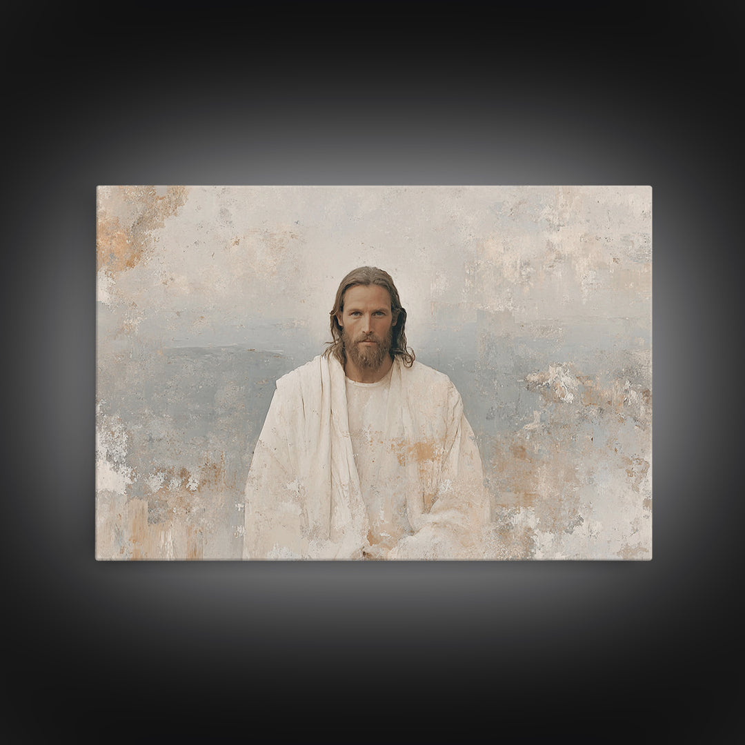 Prince Of Peace – Framed Canvas Print – Jesus Painting – Christian Wall Art – Christian Art Canvas – Christian Art Work – Christian Art Pri
