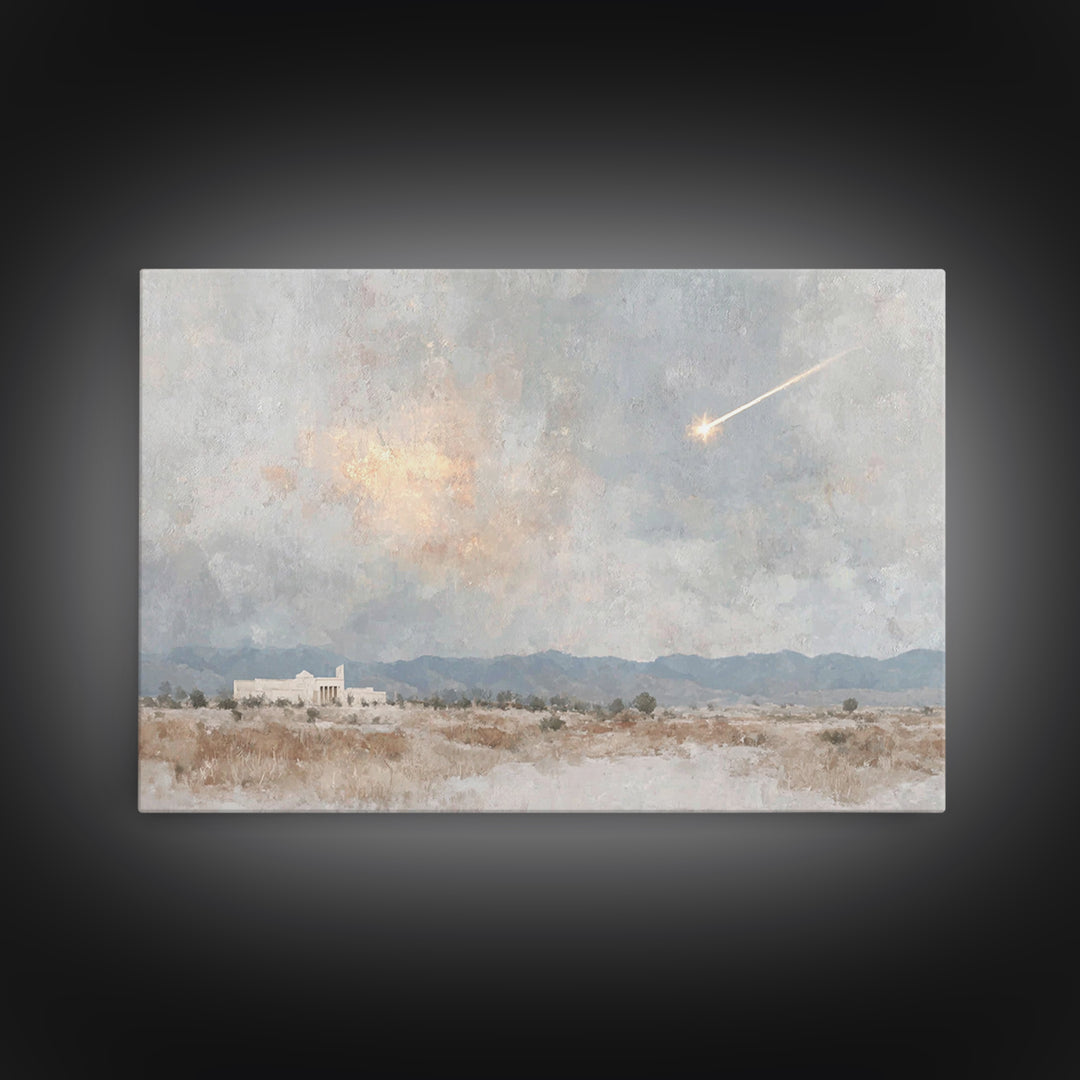 Guiding Light, Framed Canvas Print, Christian Wall Art, Christmas Art, Christian Art Canvas, Christian Christmas Art, Christian Decor For H