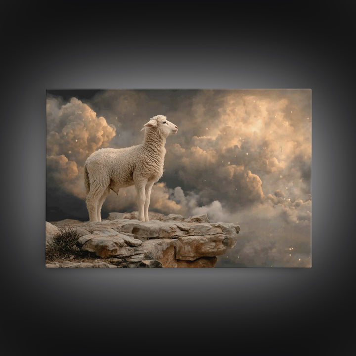Dawn Of Faith – Framed Canvas Print – Christian Wall Art – Christian Art Canvas – Moody Christian Art – Christmas Art Work – Christian Chri