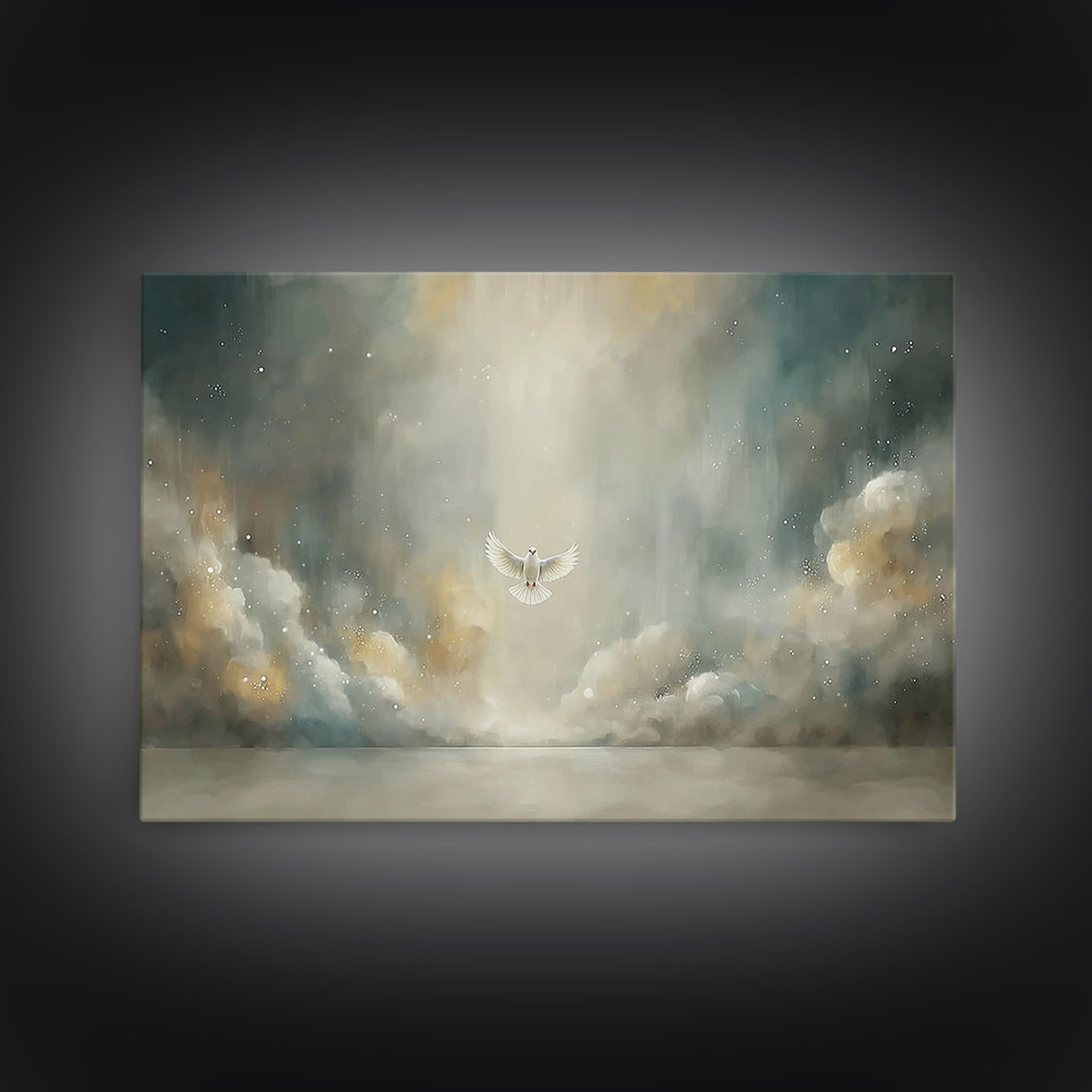 Humble Offering, Framed Canvas Print, Christian Art Canvas, Christian Wall Art, Jesus Painting, Christian Decor, Christmas Art