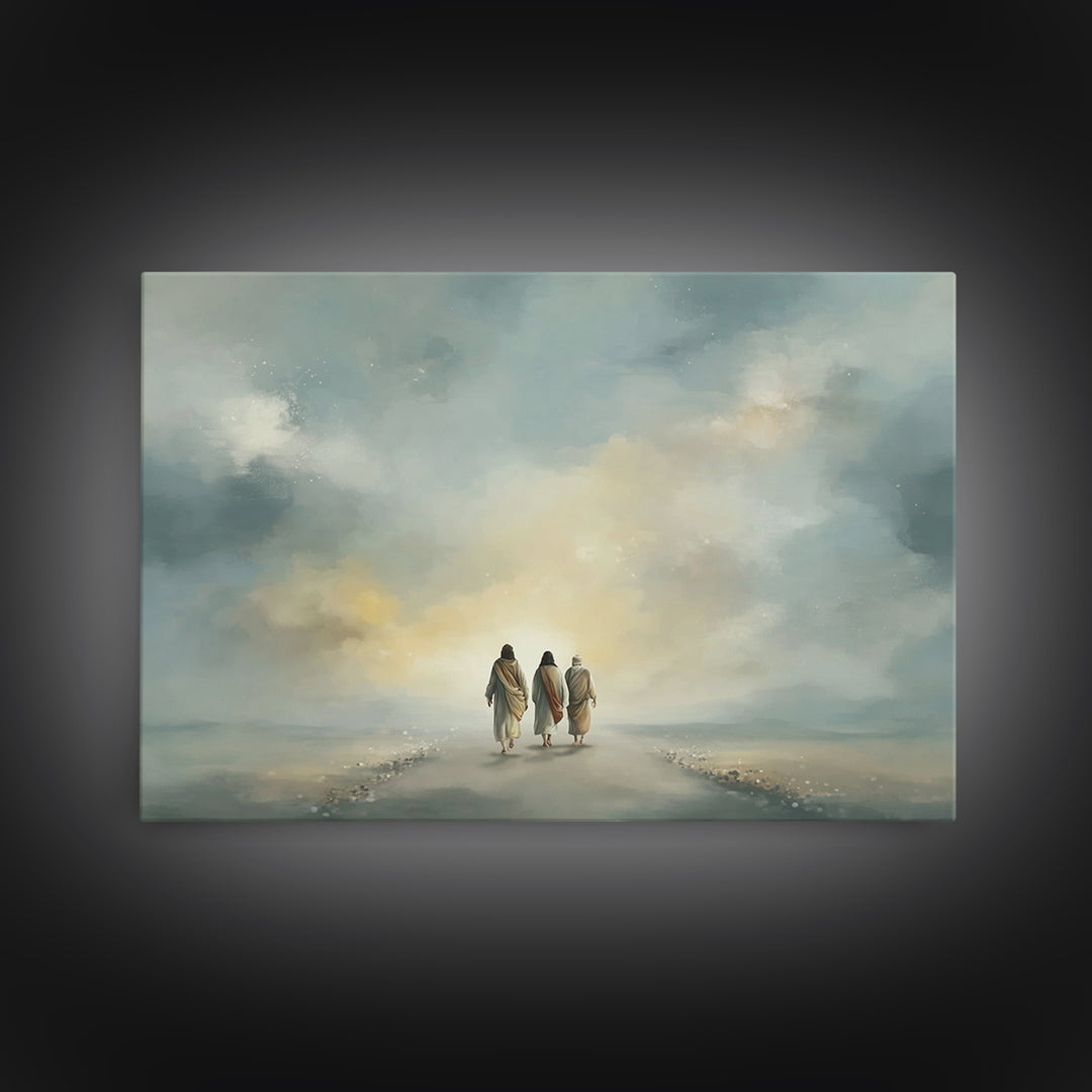 Heavenly Journey – Framed Canvas Print – Christian Wall Art – Christian Art Canvas – Jesus Painting – Christian Christmas Art – Christian D