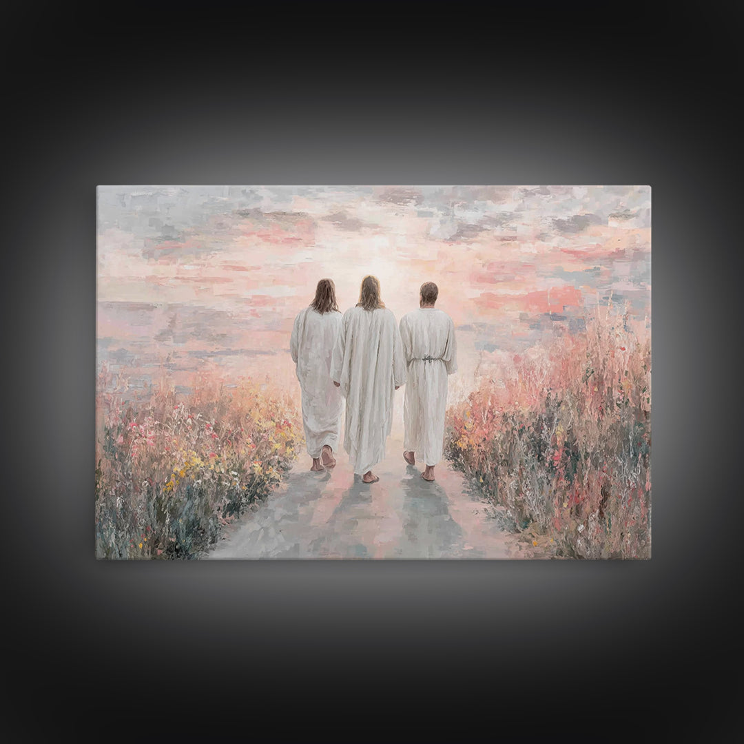 Radiant Dawn Light, Framed Canvas Print, Christian Art Canvas, Christian Wall Art, Jesus Paintings, Large Christian Painting, Christian Chr