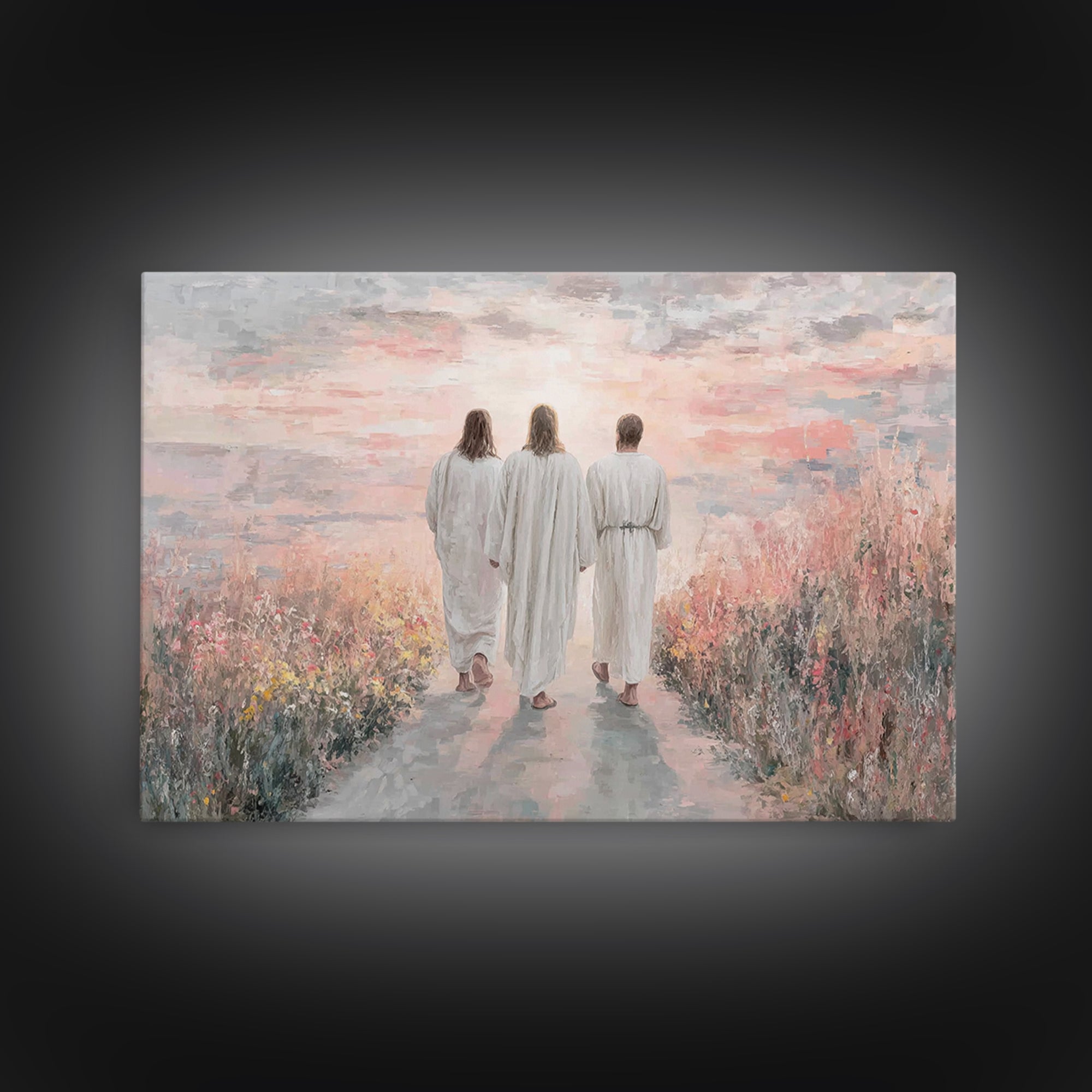 Radiant Dawn Light, Framed Canvas Print, Christian Art Canvas, Christian Wall Art, Jesus Paintings, Large Christian Painting, Christian Chr