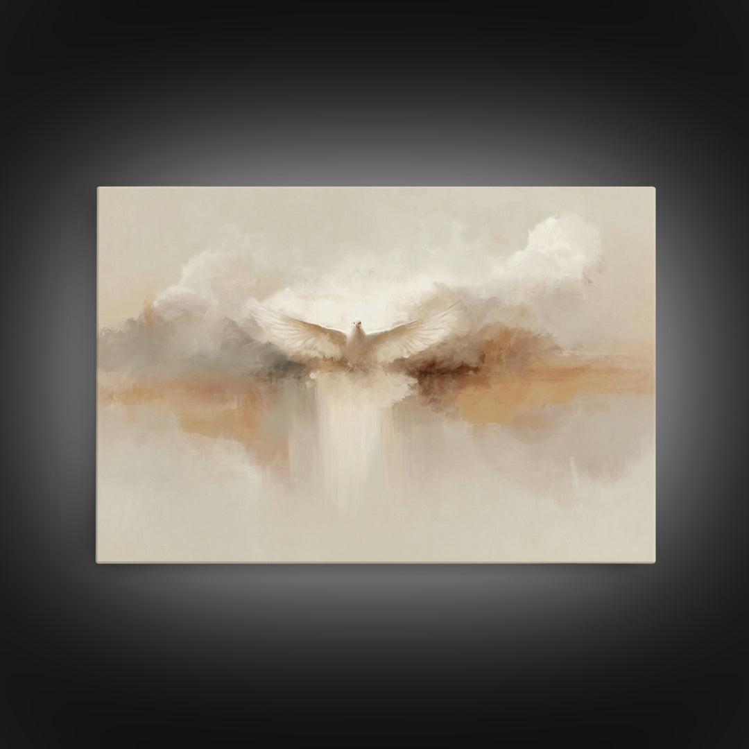 Divine Ascension, Framed Canvas Print, Christian Wall Art, Christian Art Canvas, Jesus Painting, Christmas Art, Christian Gift