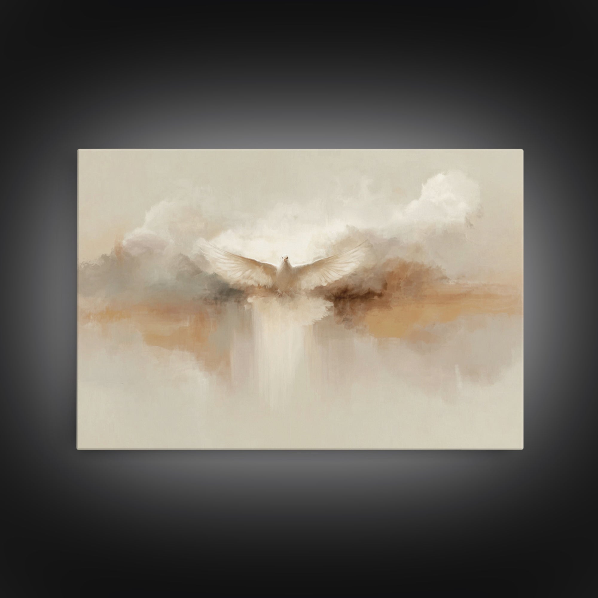 Divine Ascension, Framed Canvas Print, Christian Wall Art, Christian Art Canvas, Jesus Painting, Christmas Art, Christian Gift