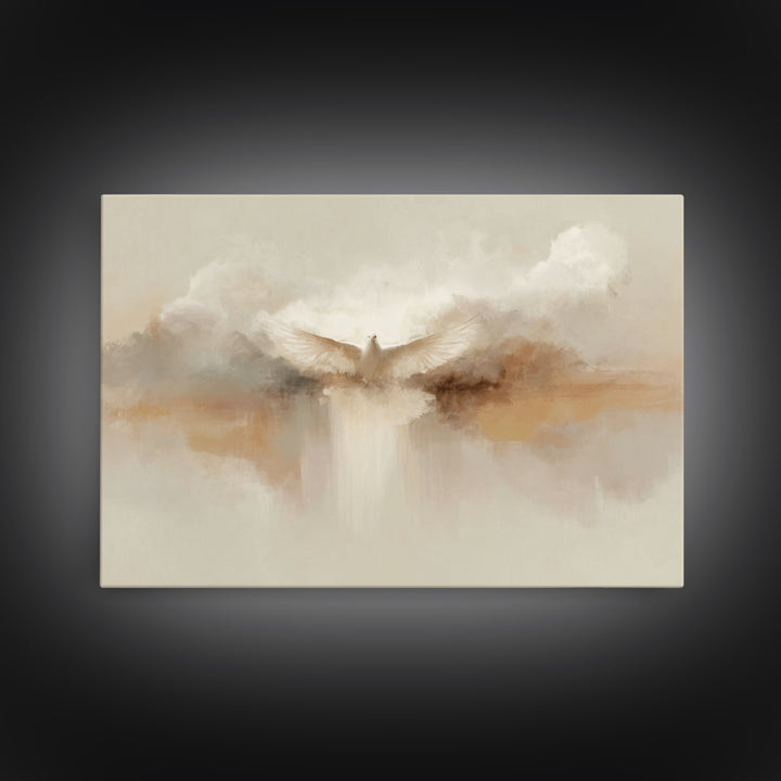 Divine Ascension, Framed Canvas Print, Christian Wall Art, Christian Art Canvas, Jesus Painting, Christmas Art, Christian Gift
